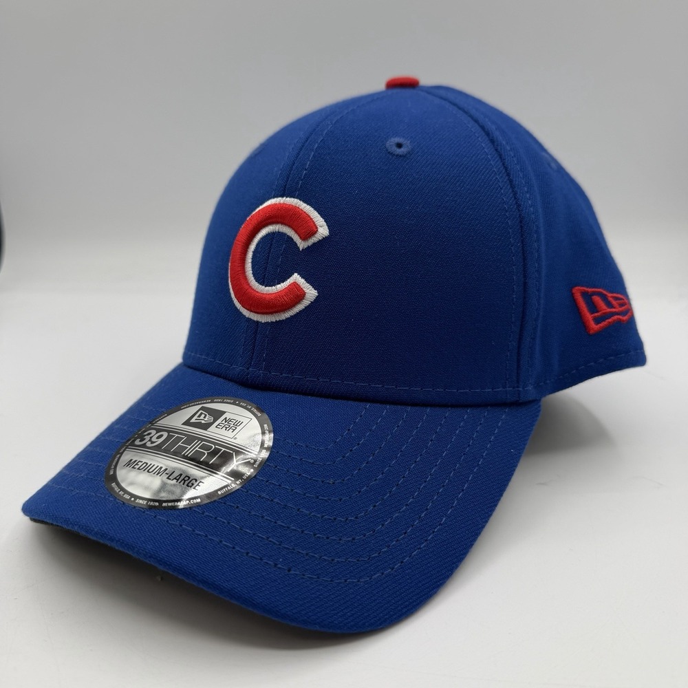 New Era 39Thirty Chicago Cubs Hat Cap Sz M/L Royal Blue Stretch Fit MLB Baseball